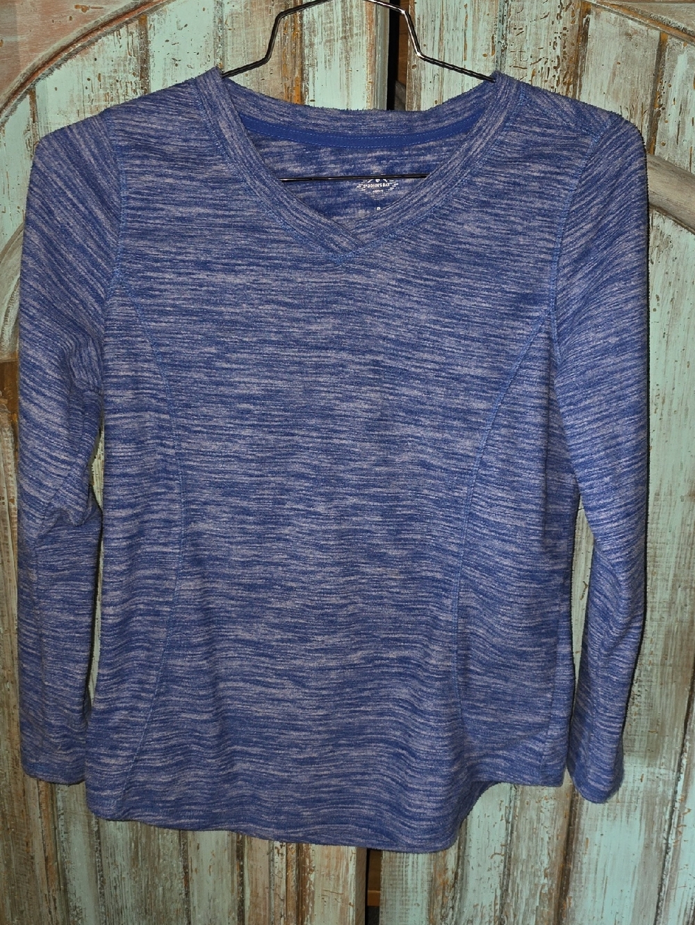 St. John's Bay Blue Heathered Active Pullover